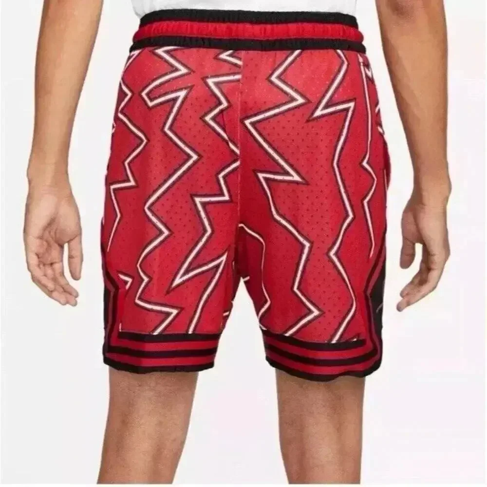 Nike Air Jordan Jumpman AOP Mesh Shorts Red Black XL